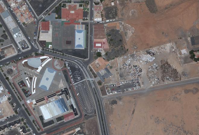 Vista aérea 6) Mercado de las Tradiciones, La Oliva