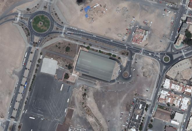 Vista aérea Mercado Agrario de Fuerteventura, Puerto del Rosario