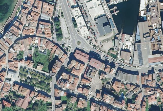 Vista aérea Mercado de Bouzas, Vigo