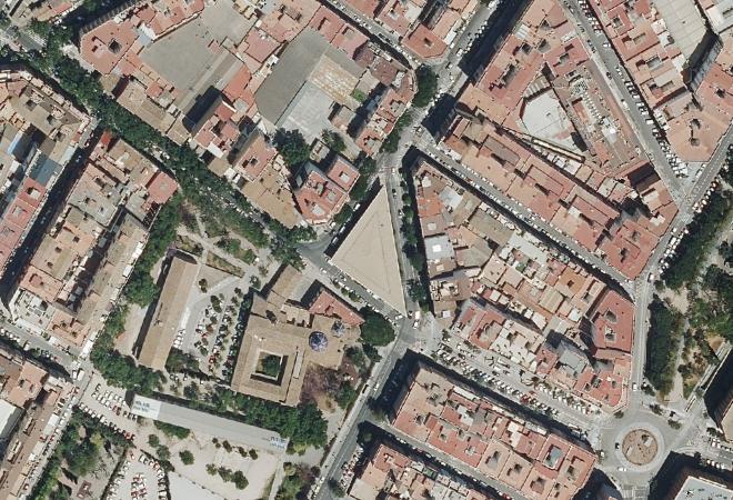 Vista aérea Mercado de Jesús, Valencia