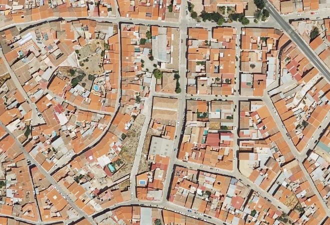 Vista aérea MERCADO, Hinojosa del Duque