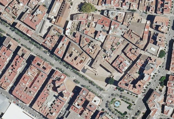 Vista aérea Mercado La Vila, Alzira