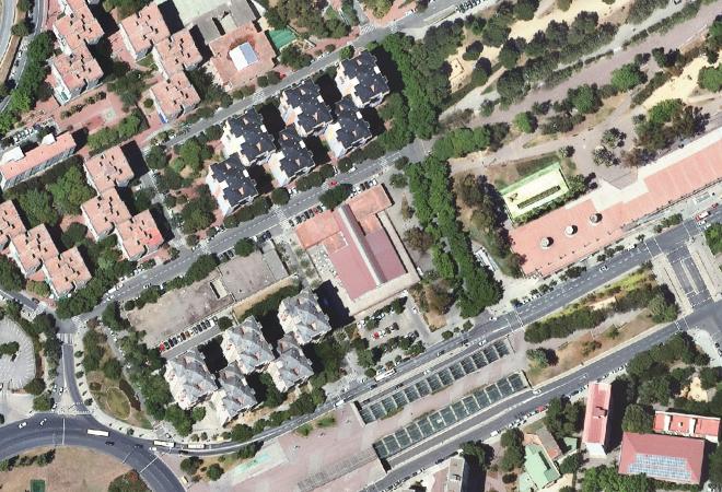 Vista aérea Mercat de Canyelles, Barcelona