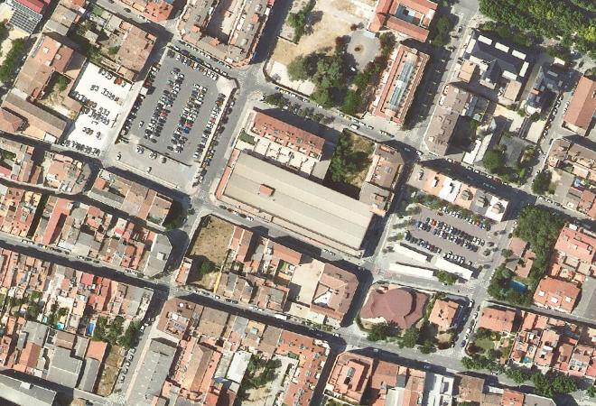 Vista aérea Mercat de la Masuca, Igualada