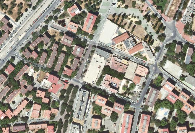 Vista aérea Mercat de la Trinitat, Barcelona