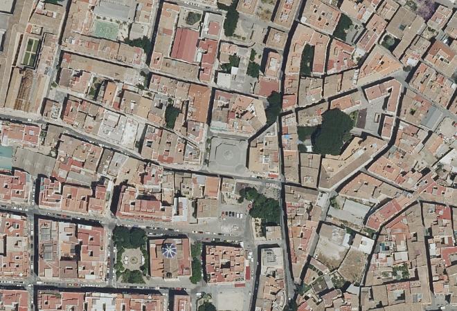 Vista aérea Mercat de Mossén Sorell, Valencia