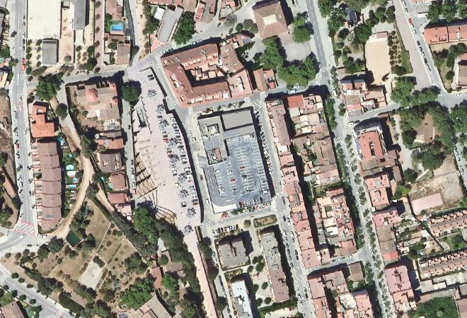 Vista aérea Mercat de Pallejà, Pallejà