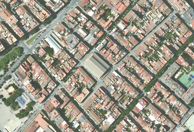 Vista aérea Mercat Torner, Badalona